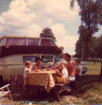 Me camping with family
