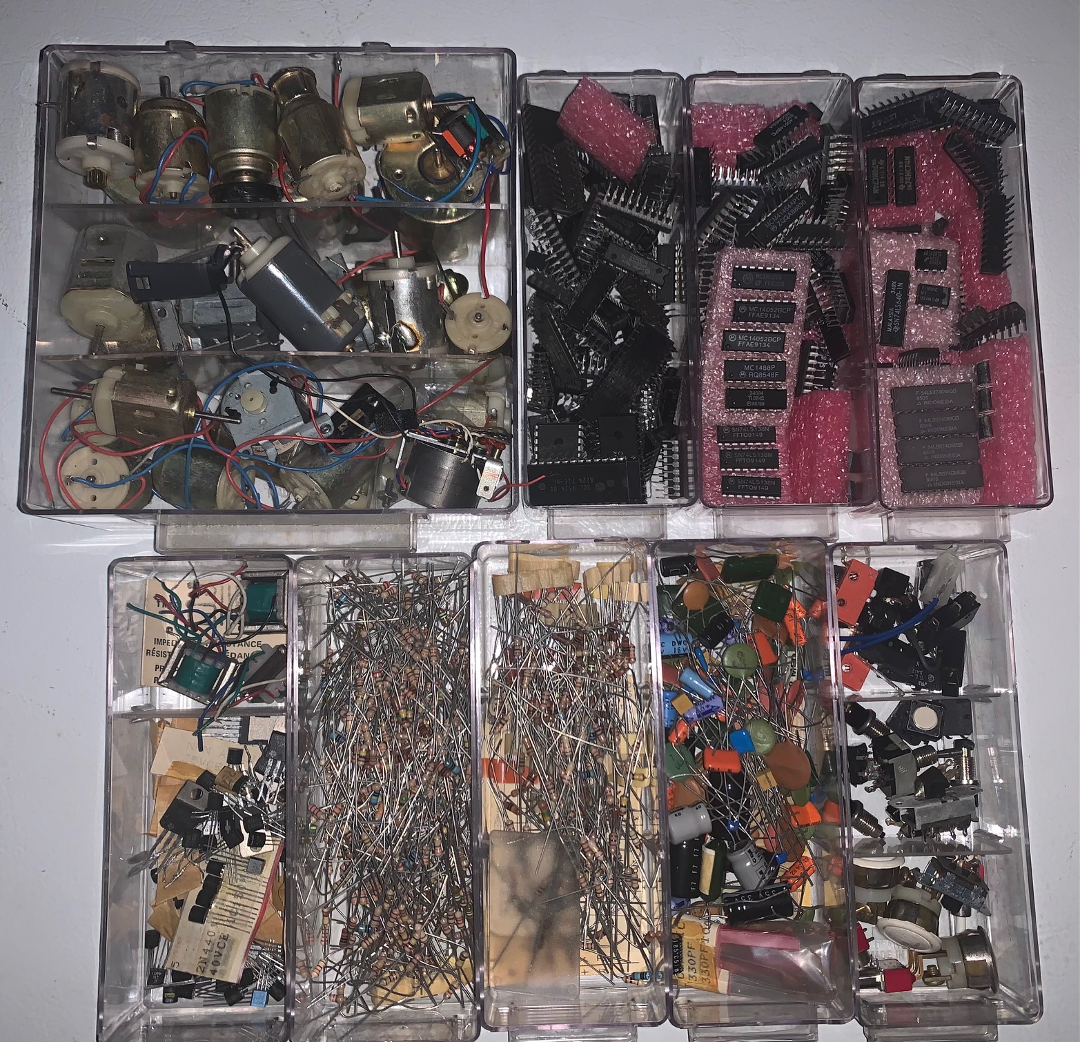 Collection of electronic parts