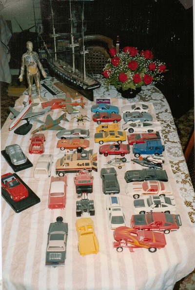 Collection of model cars
