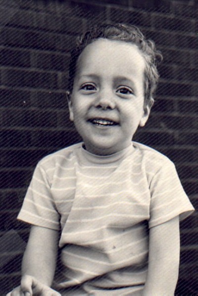 Young Mark Lanthier on a pony