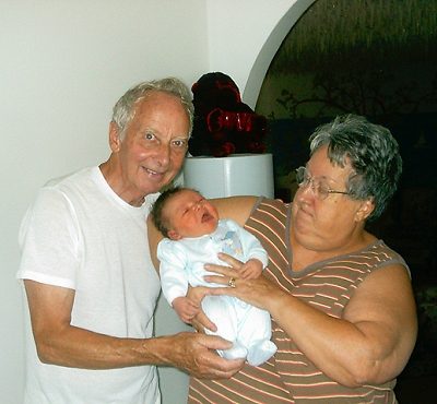 Mark's parents holding ELijah