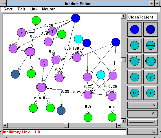 Robot colony simulation interface