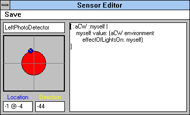 Robot and sensor configuration interface
