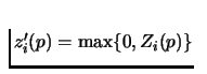 $z_i'(p)=\max\{0, Z_i(p)\}$